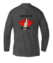 HUSTLE IN SILENCE WHITE LONG SLEEVE