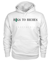 RAGS TO RICHES WHITE HOODIE