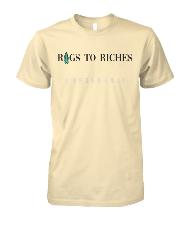 RAGS TO RICHES TAN TEE