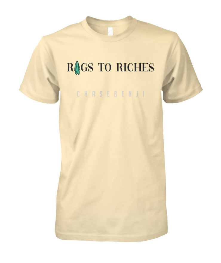 RAGS TO RICHES TAN TEE