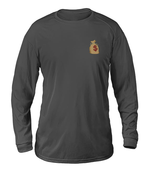 HUSTLE IN SILENCE WHITE LONG SLEEVE