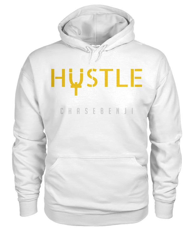 HUSTLE WHITE HOODIE