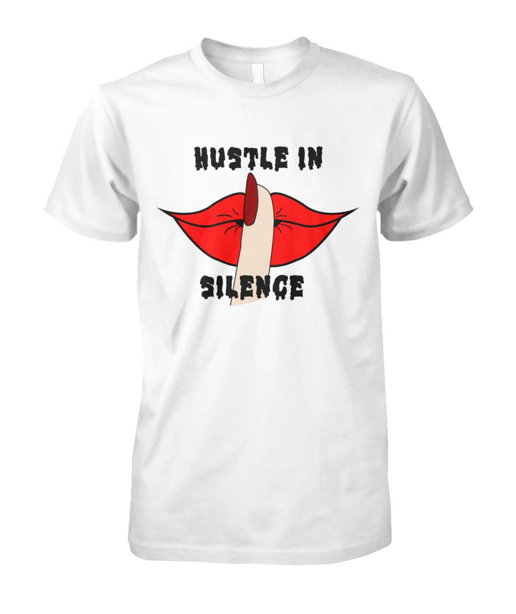 Hustle In Silence White Tee