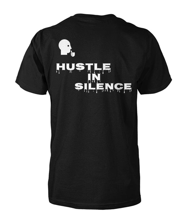 HUSTLE IN SILENCE BLACK TEE