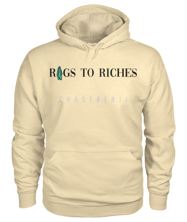 RAGS TO RICHES TAN HOODIE