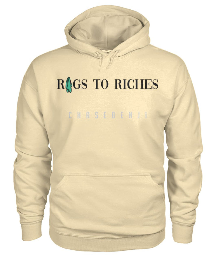 RAGS TO RICHES TAN HOODIE