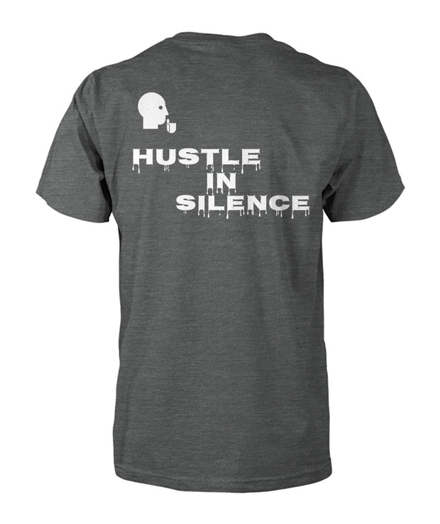 HUSTLE IN SILENCE BLACK TEE