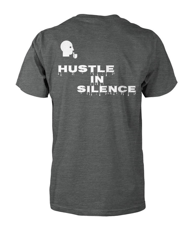 HUSTLE IN SILENCE BLACK TEE