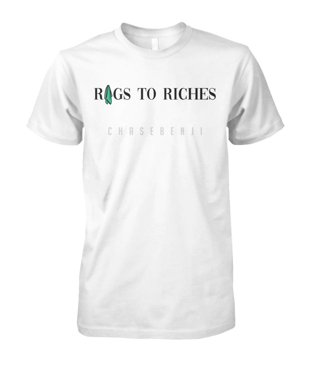 RAGS TO RICHES WHITE TEE